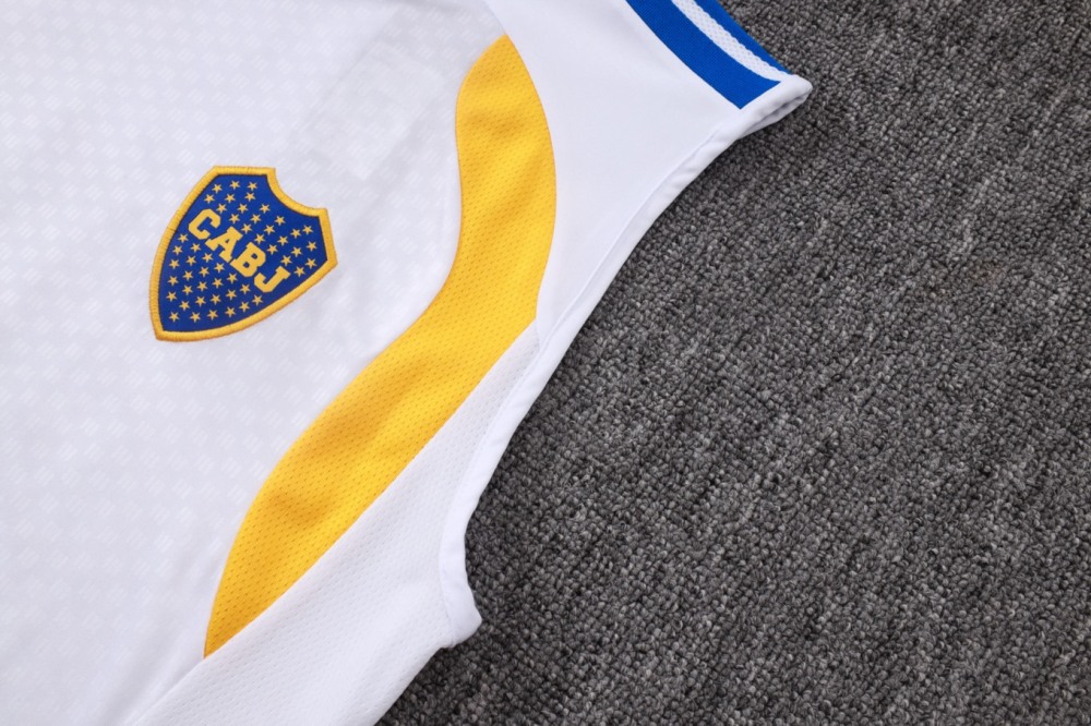 2026 Boca White Training Set Shirt and Shorts