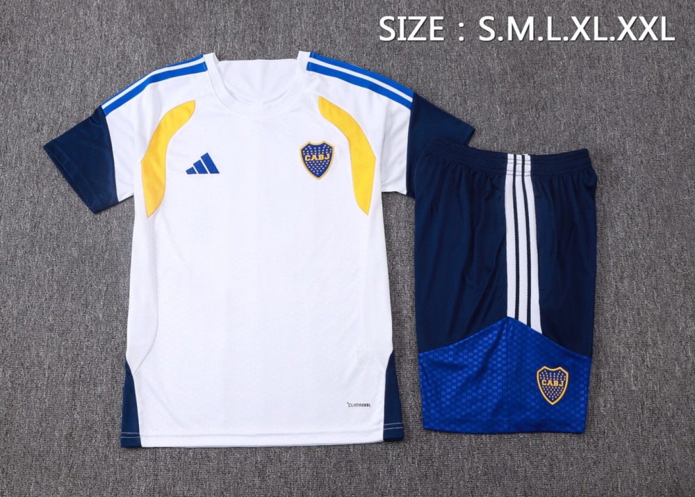 2026 Boca White Training Set Shirt and Shorts