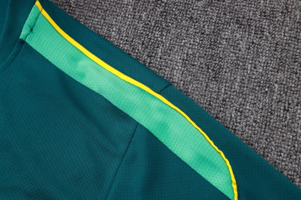 2026 Brazil Dark green Training Set Shirt and Shorts