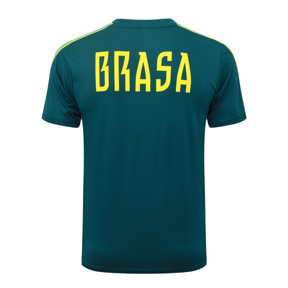 2026 Brazil Dark green Training Set Shirt and Shorts