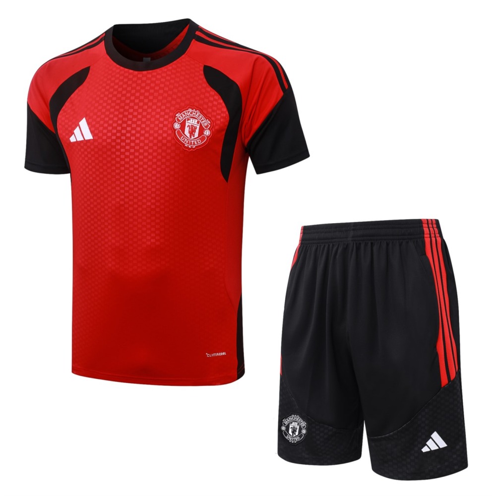 2026 Manchester United Red Training Set Shirt and Shorts