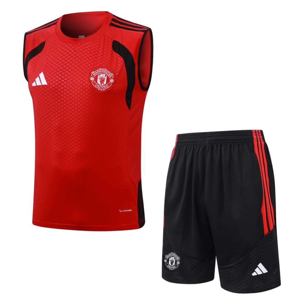 2026 Manchester United Red Training Set Shirt and Shorts
