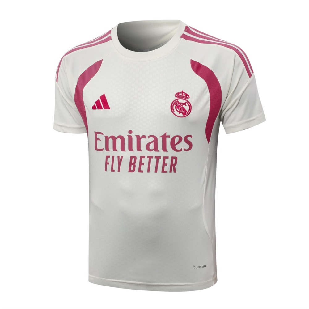 2026 Real Madrid Beige Training Set Shirt and Shorts