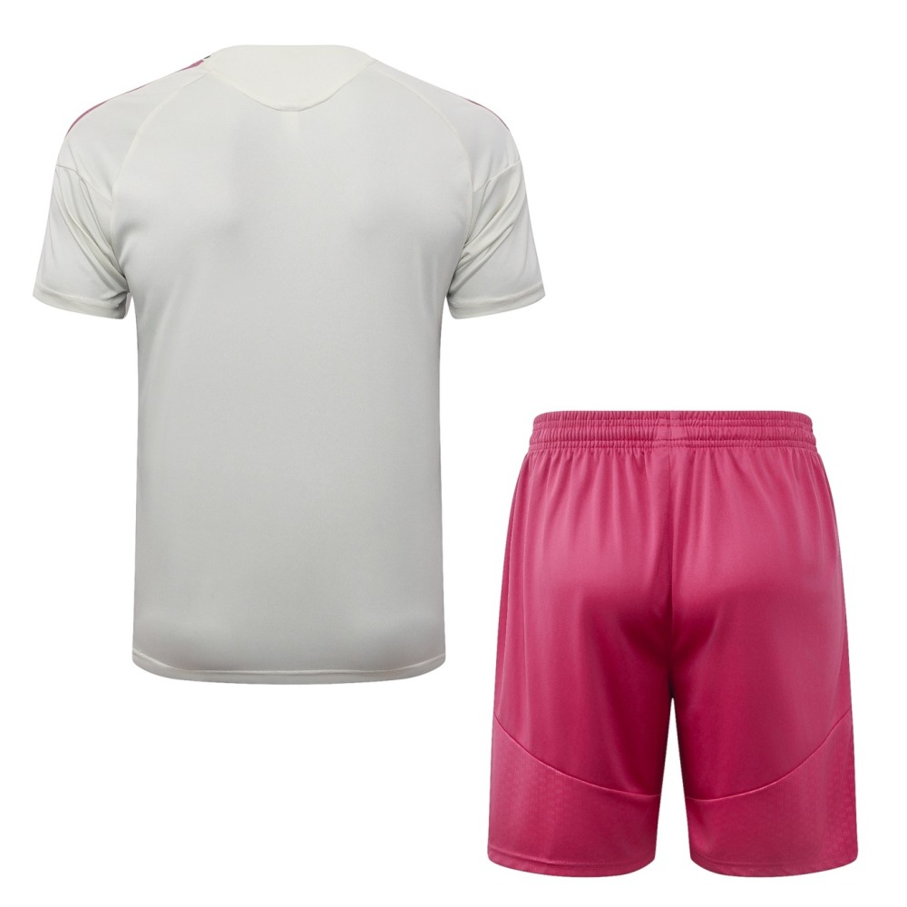 2026 Real Madrid Beige Training Set Shirt and Shorts