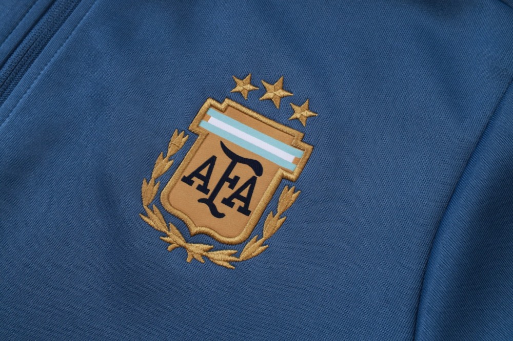 2026-27 Argentina Mid Blue Jacket Training Suit Set