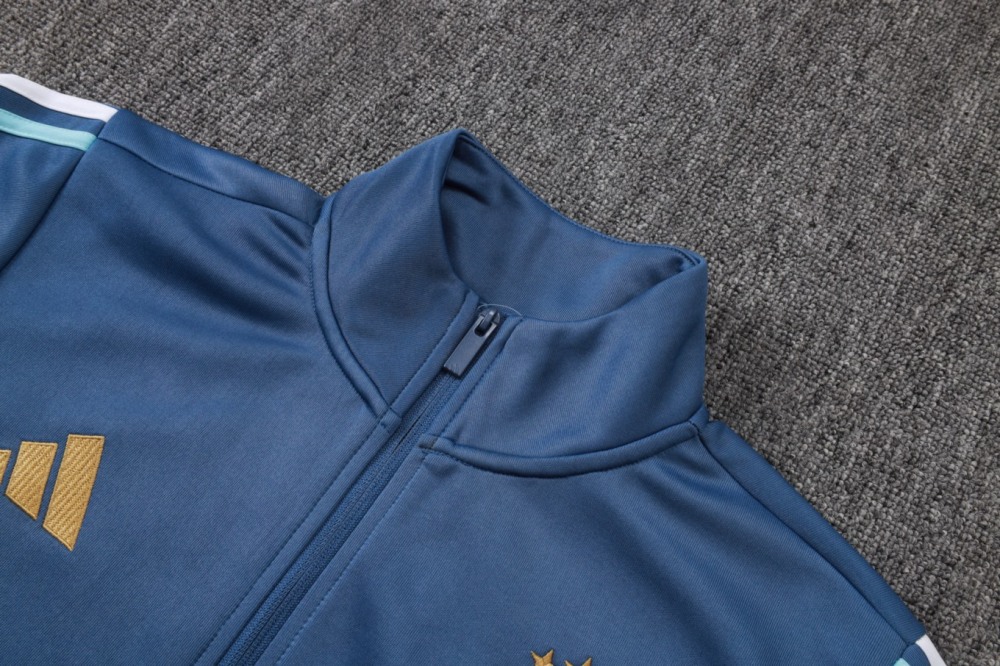 2026-27 Argentina Mid Blue Jacket Training Suit Set