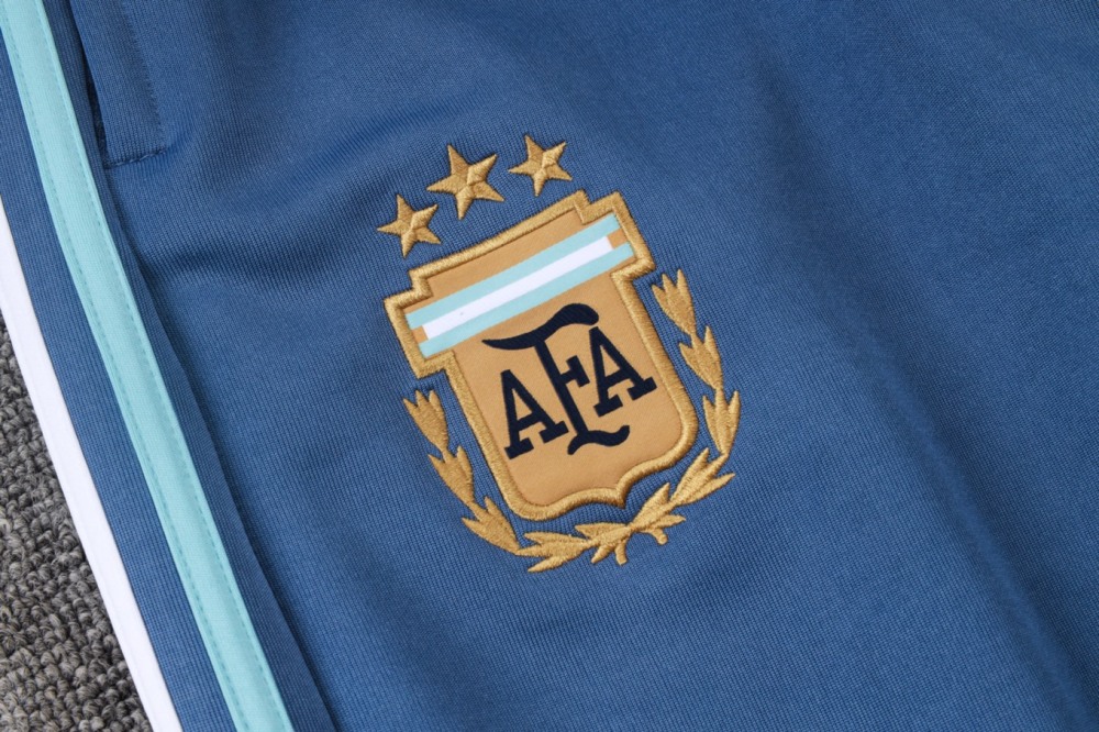 2026/27 Argentina Mid Blue Jacket Training Suit Set
