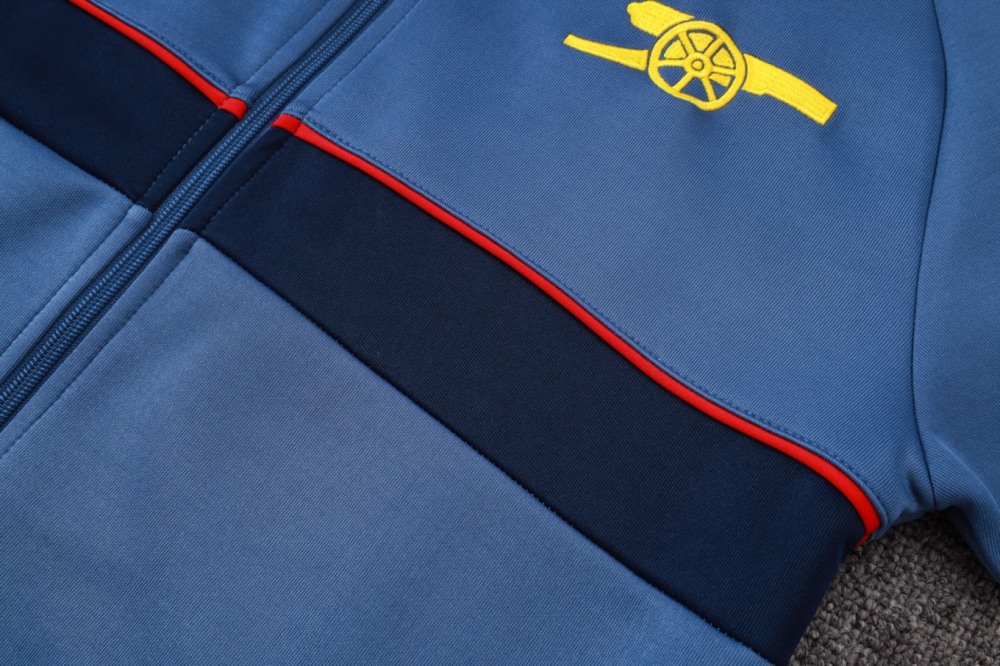 2026/27 Arsenal Mid Blue Jacket Training Suit Set