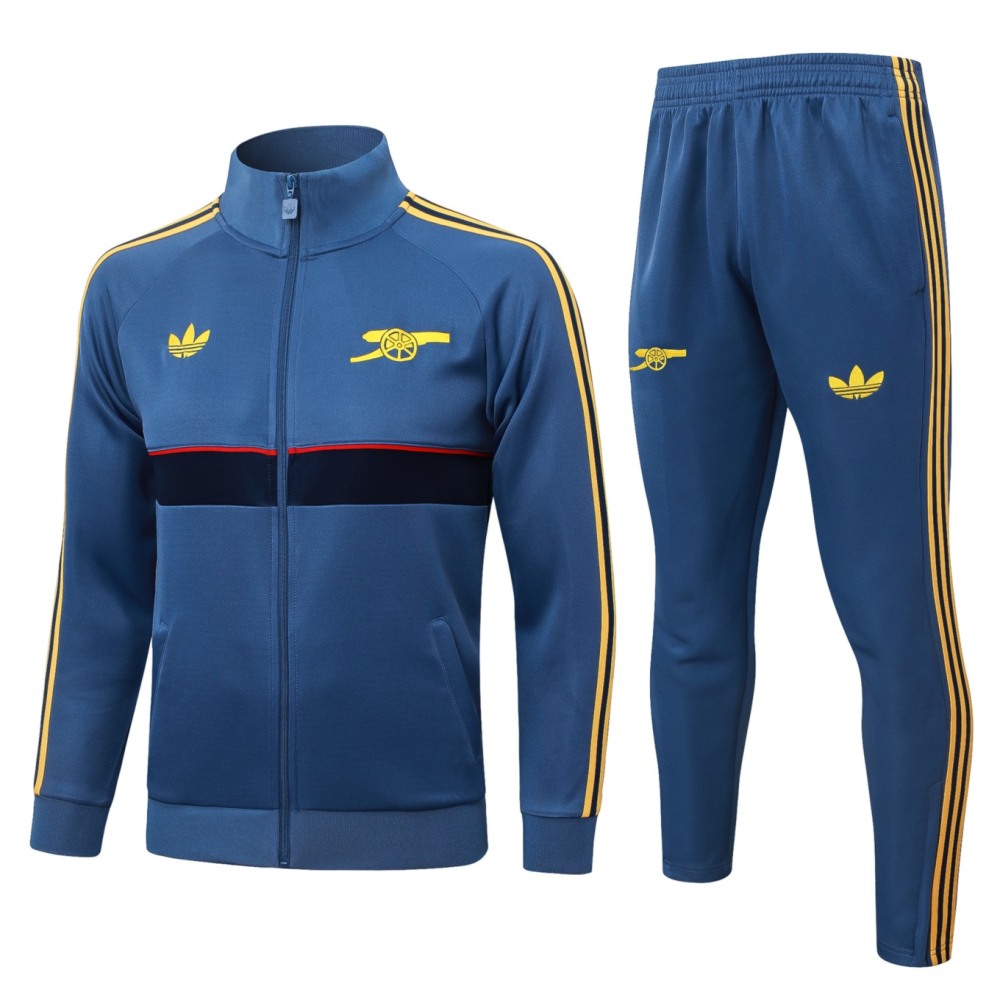 2026/27 Arsenal Mid Blue Jacket Training Suit Set