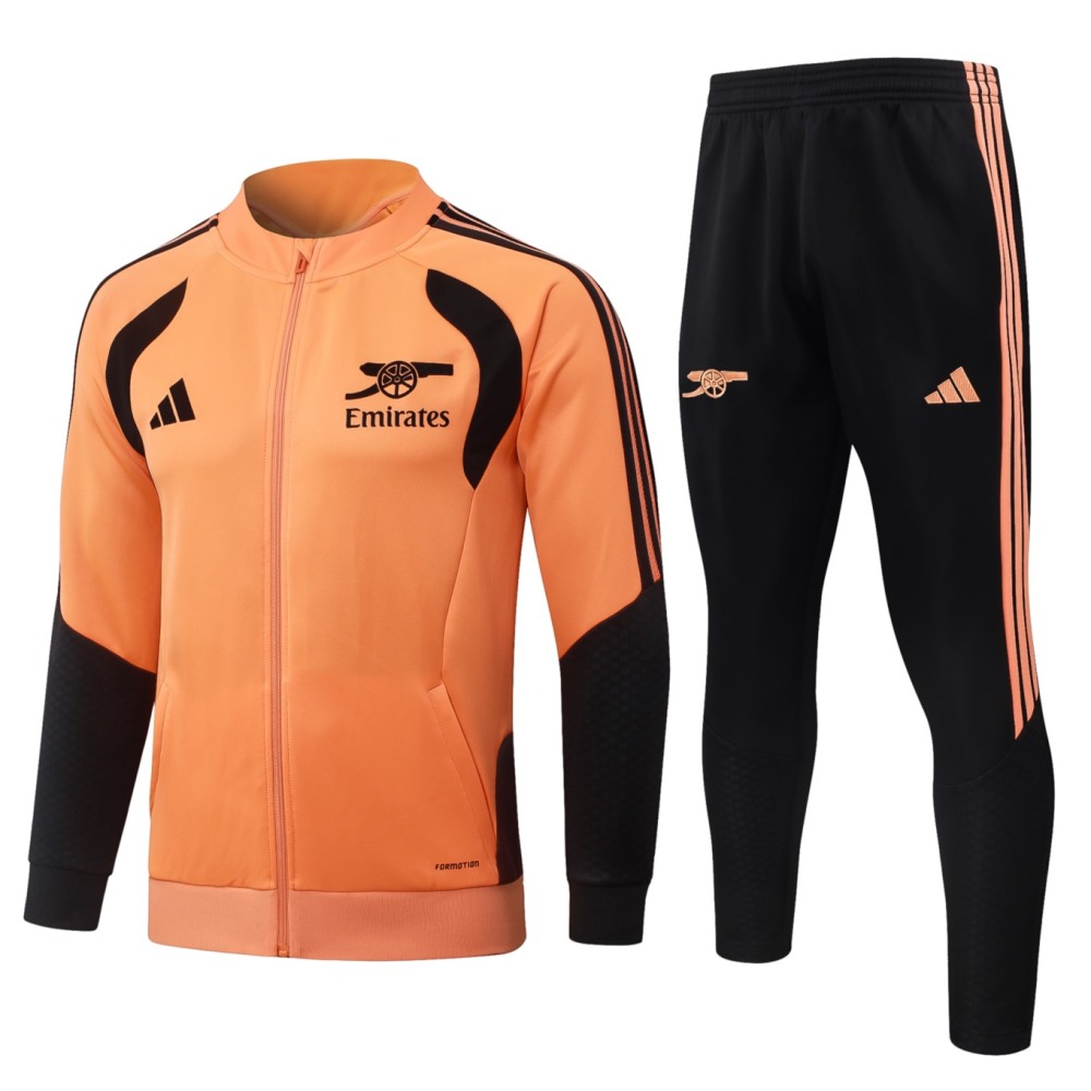 2026/27 Arsenal Orange Jacket Training Suit Set