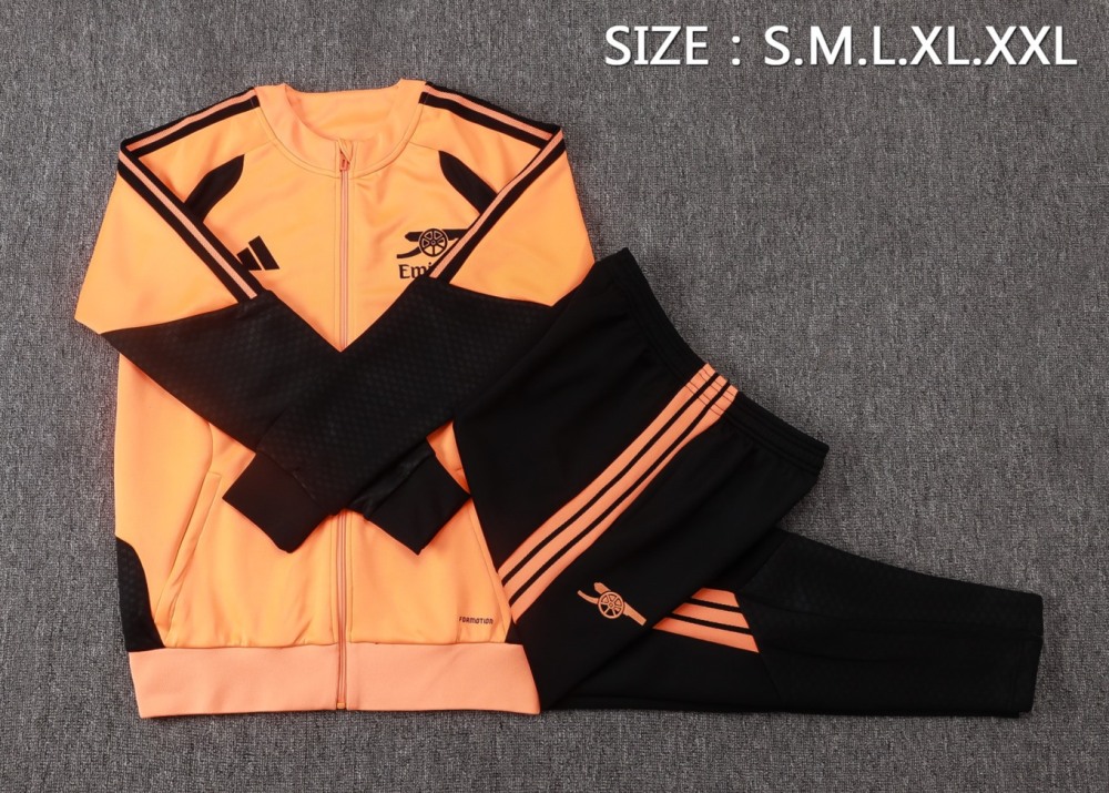 2026/27 Arsenal Orange Jacket Training Suit Set