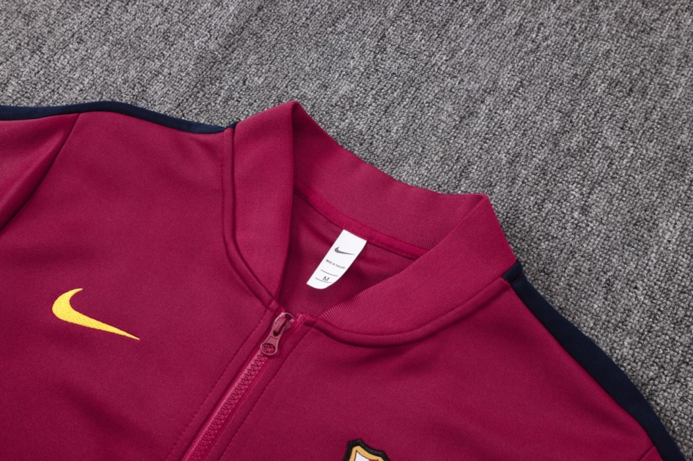 2026/27 Barcelona Maroon Jacket Training Suit Set