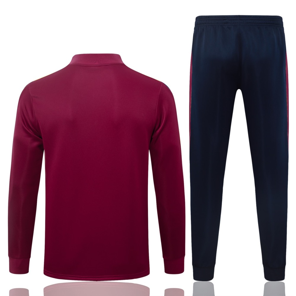2026/27 Barcelona Maroon Jacket Training Suit Set