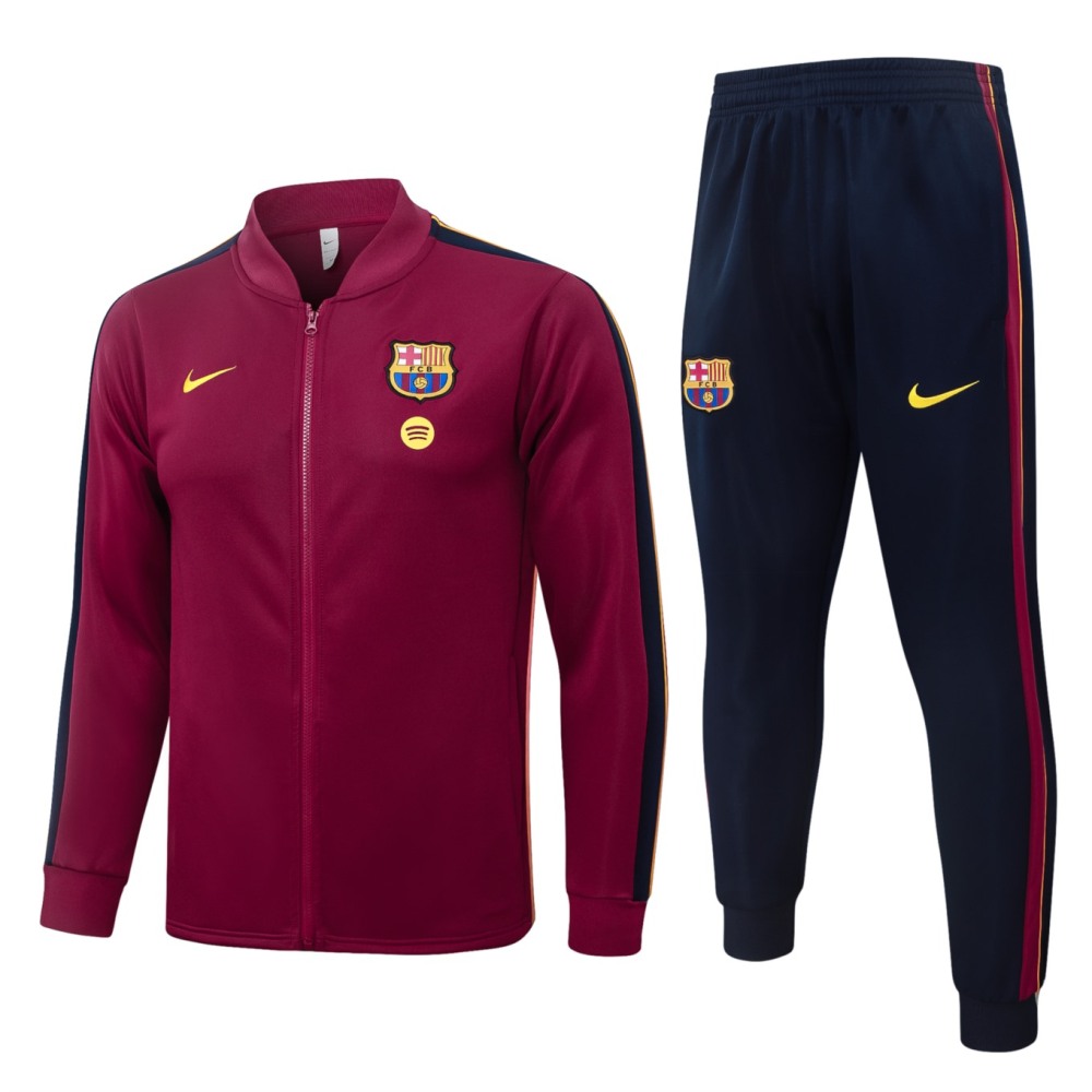 2026/27 Barcelona Maroon Jacket Training Suit Set