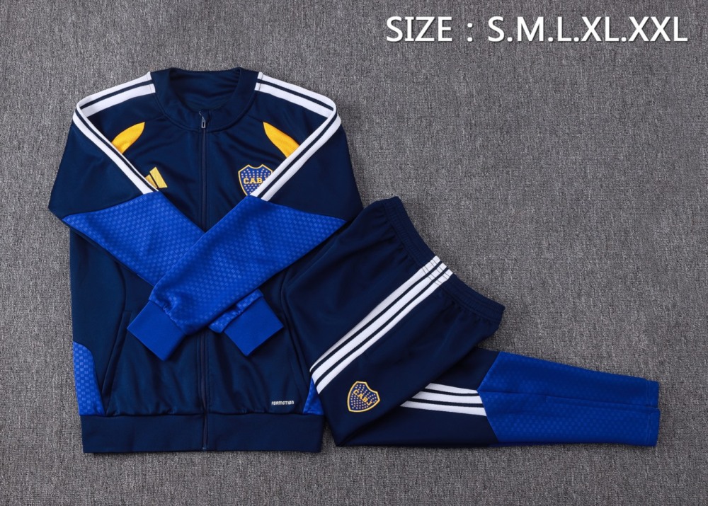 2026/27 Boca Royal Blue Jacket Training Suit Set
