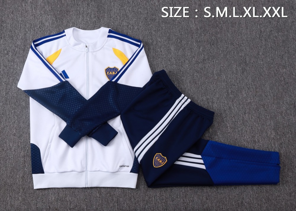 2026/27 Boca White Jacket Training Suit Set