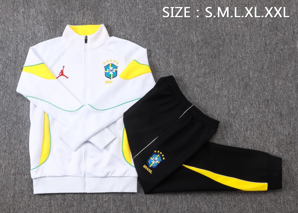 2026/27 Brazil White Jacket Training Suit Set