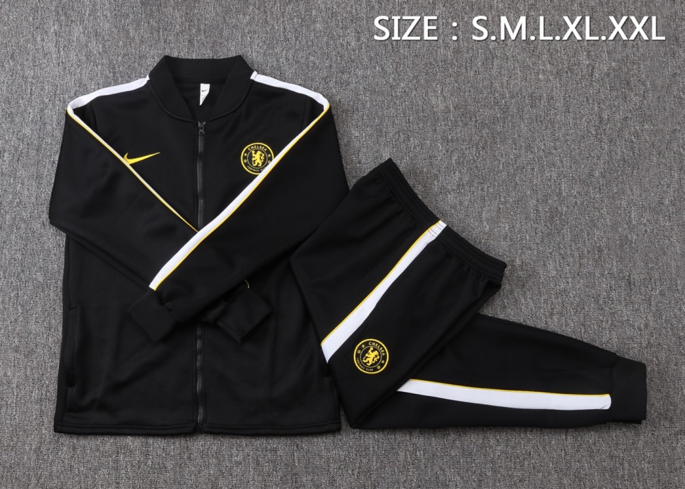 2026/27 Chelsea Black Jacket Training Suit Set