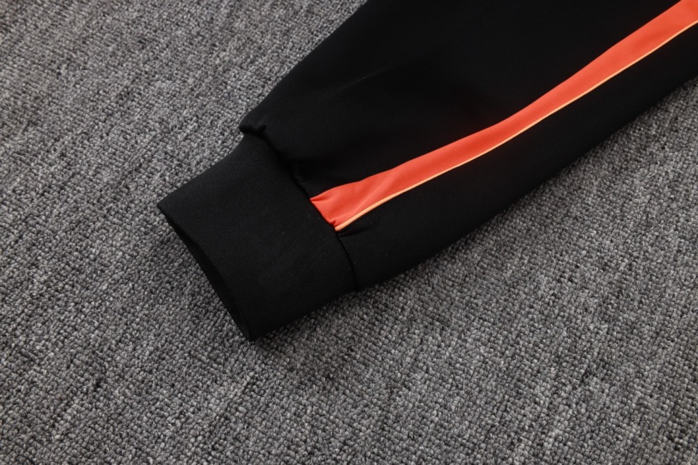 2026/27 Netherlands Black Jacket Training Suit Set