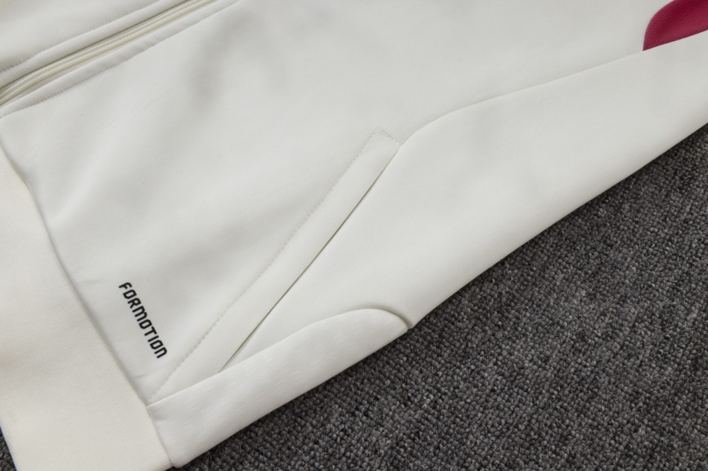 2026/27 Real Madrid Beige Jacket Training Suit Set