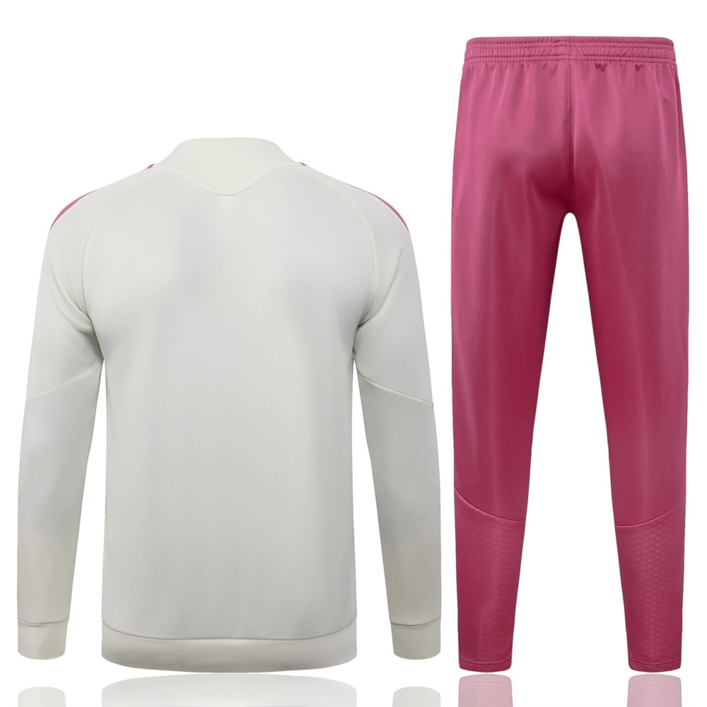 2026/27 Real Madrid Beige Jacket Training Suit Set