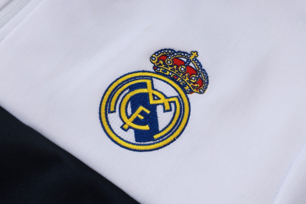 2026/27 Real Madrid White Jacket Training Suit Set