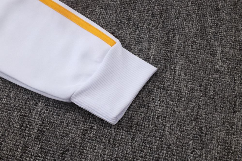 2026/27 Real Madrid White Jacket Training Suit Set