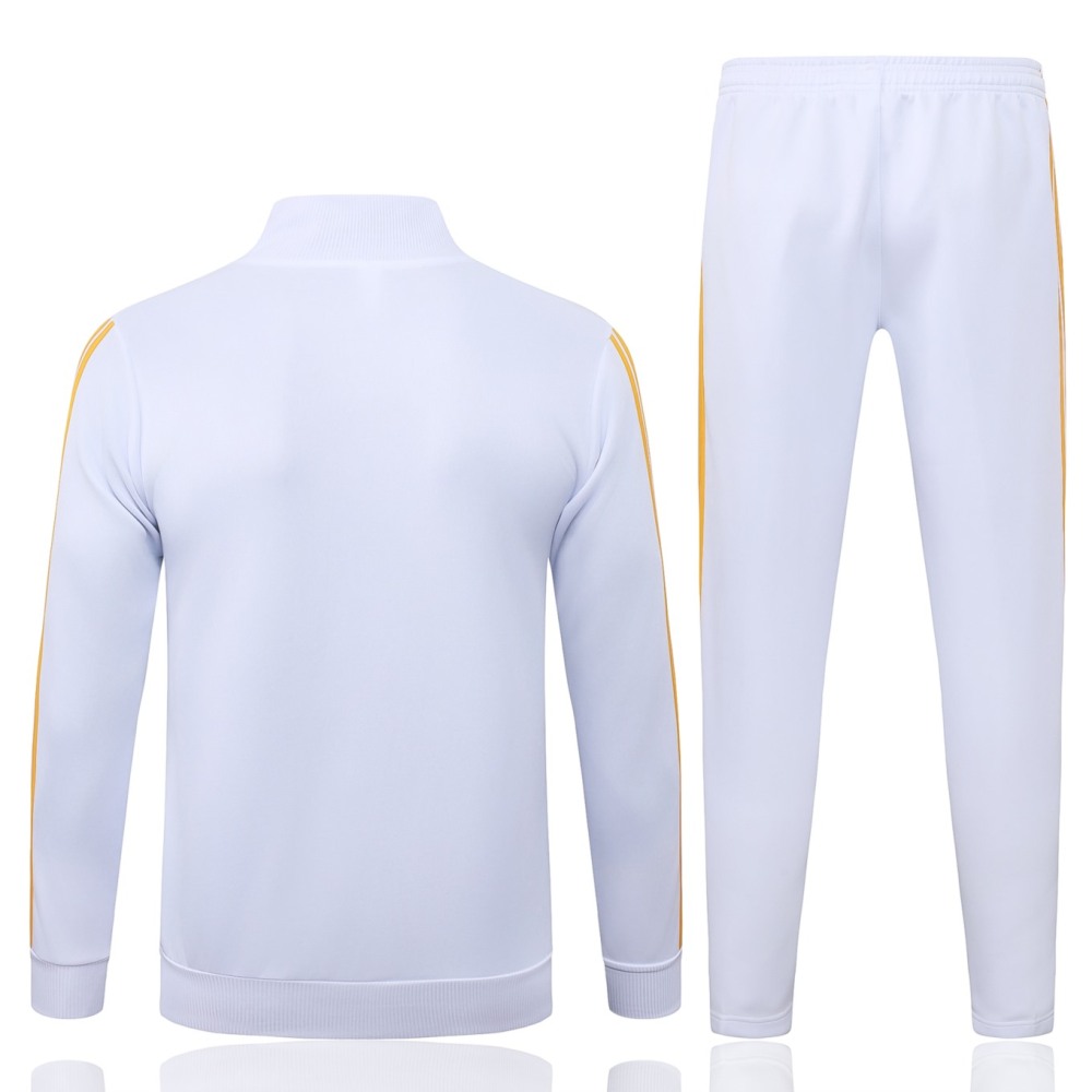 2026/27 Real Madrid White Jacket Training Suit Set