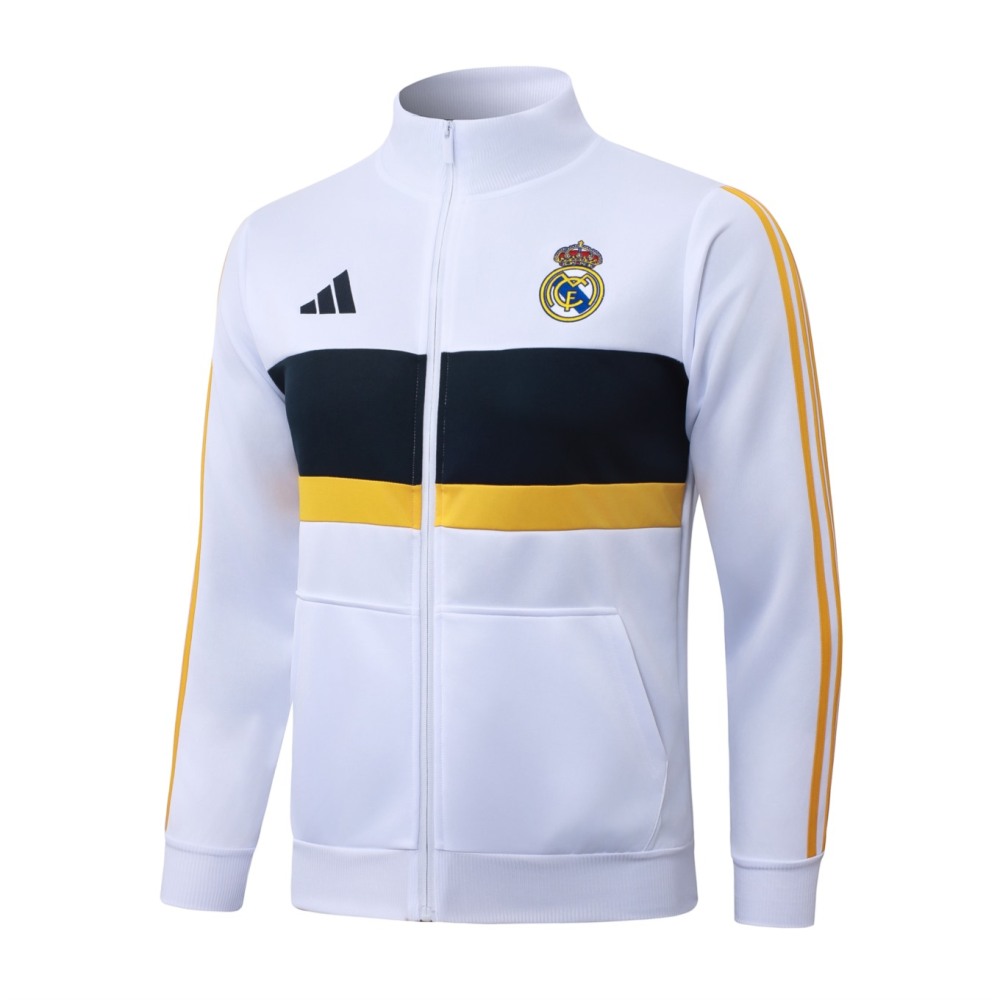 2026/27 Real Madrid White Jacket Training Suit Set