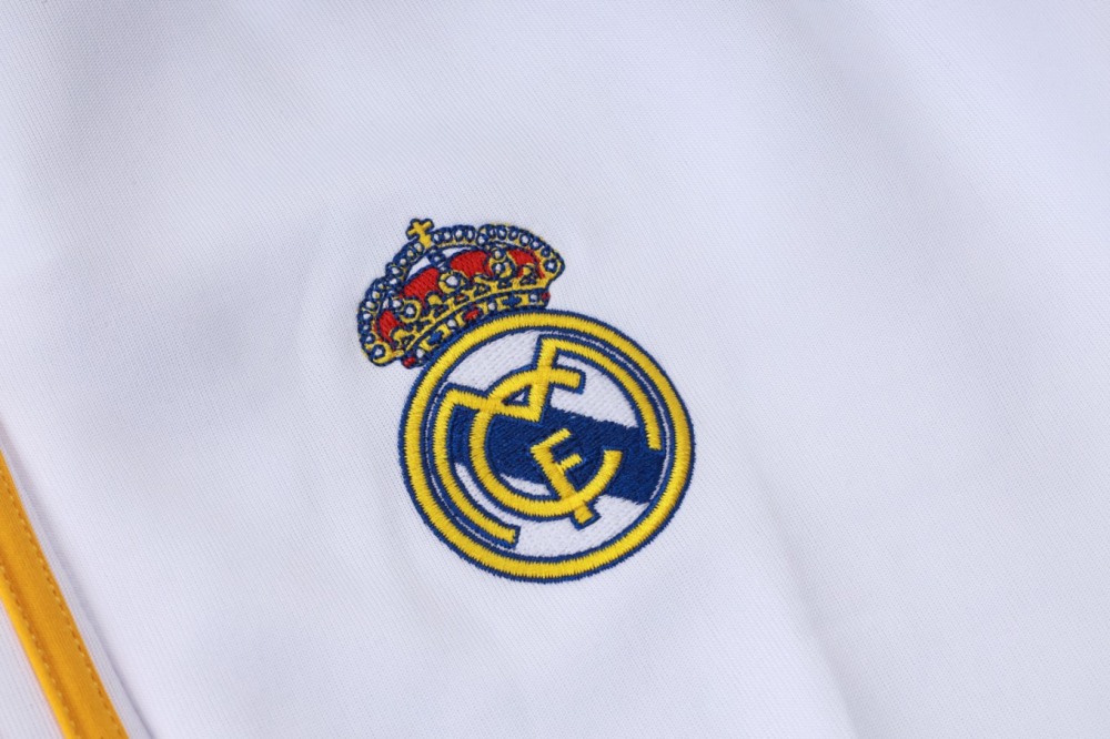 2026/27 Real Madrid White Jacket Training Suit Set