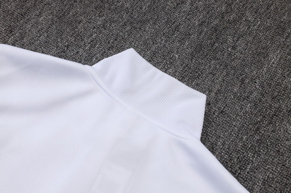 2026/27 Real Madrid White Jacket Training Suit Set