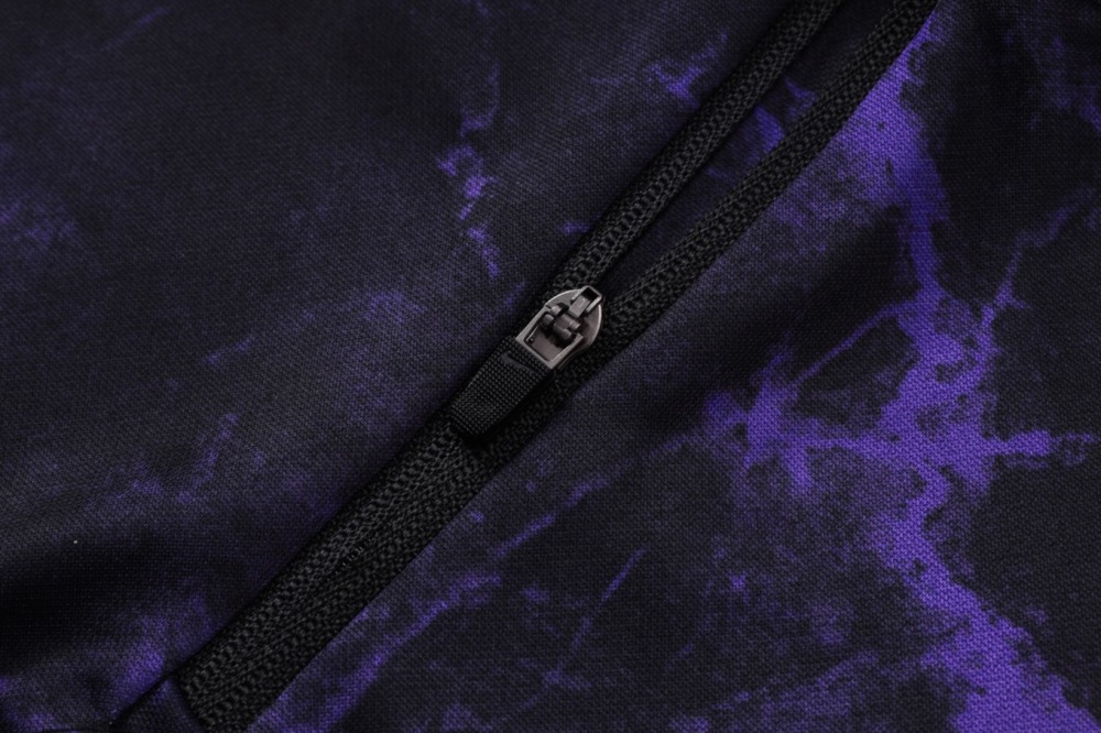 2026/27 Barcelona Black Purple Long-sleeved half-pull training kit