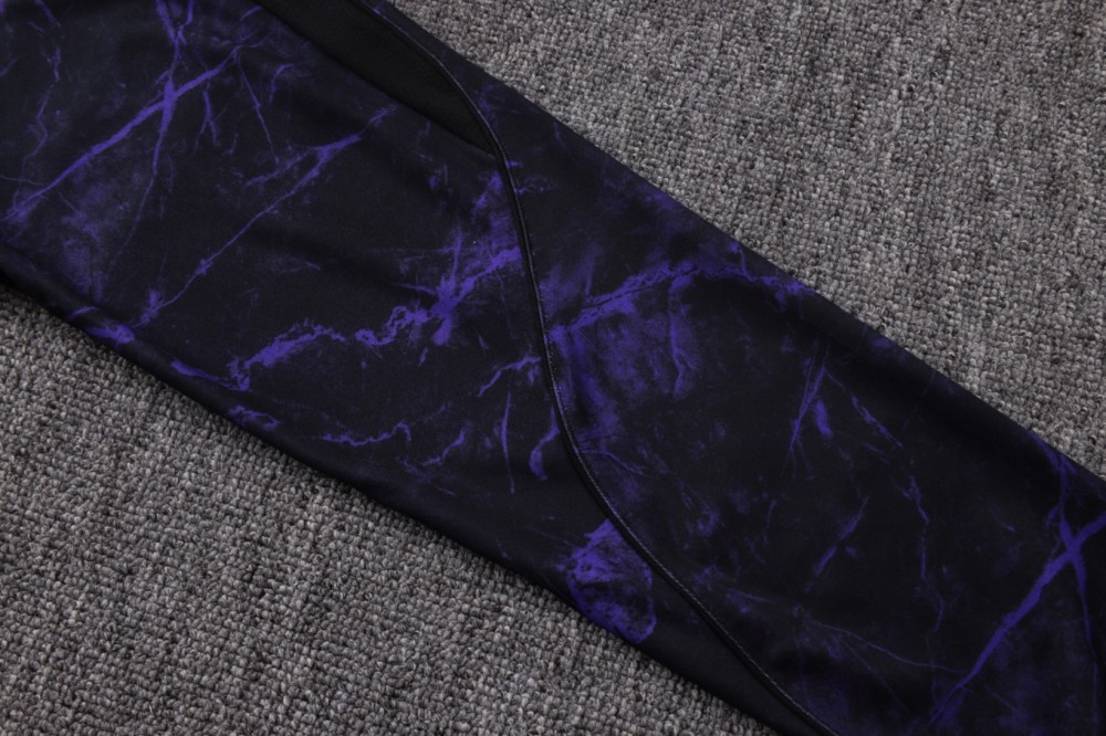 2026/27 Barcelona Black Purple Long-sleeved half-pull training kit