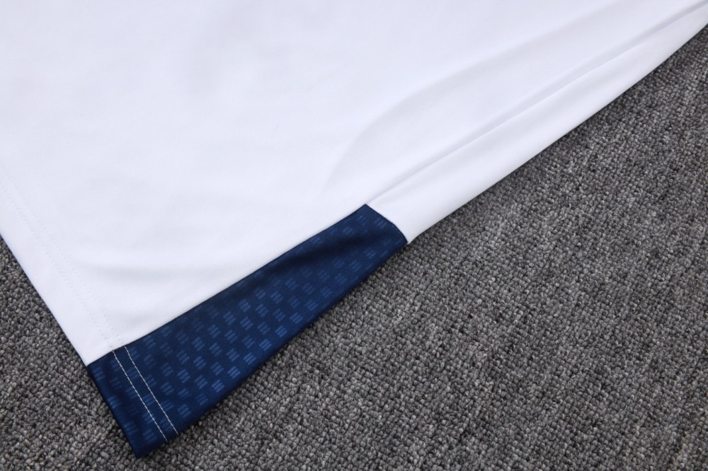 2026/27 Boca White Long-sleeved half-pull training kit