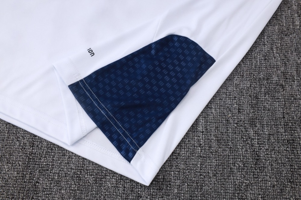 2026/27 Boca White Long-sleeved half-pull training kit