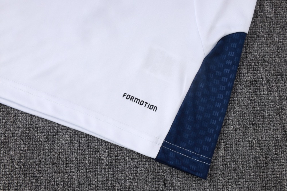2026/27 Boca White Long-sleeved half-pull training kit