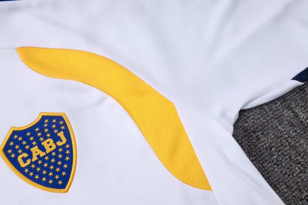 2026/27 Boca White Long-sleeved half-pull training kit
