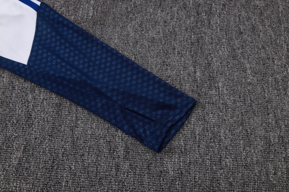 2026/27 Boca White Long-sleeved half-pull training kit