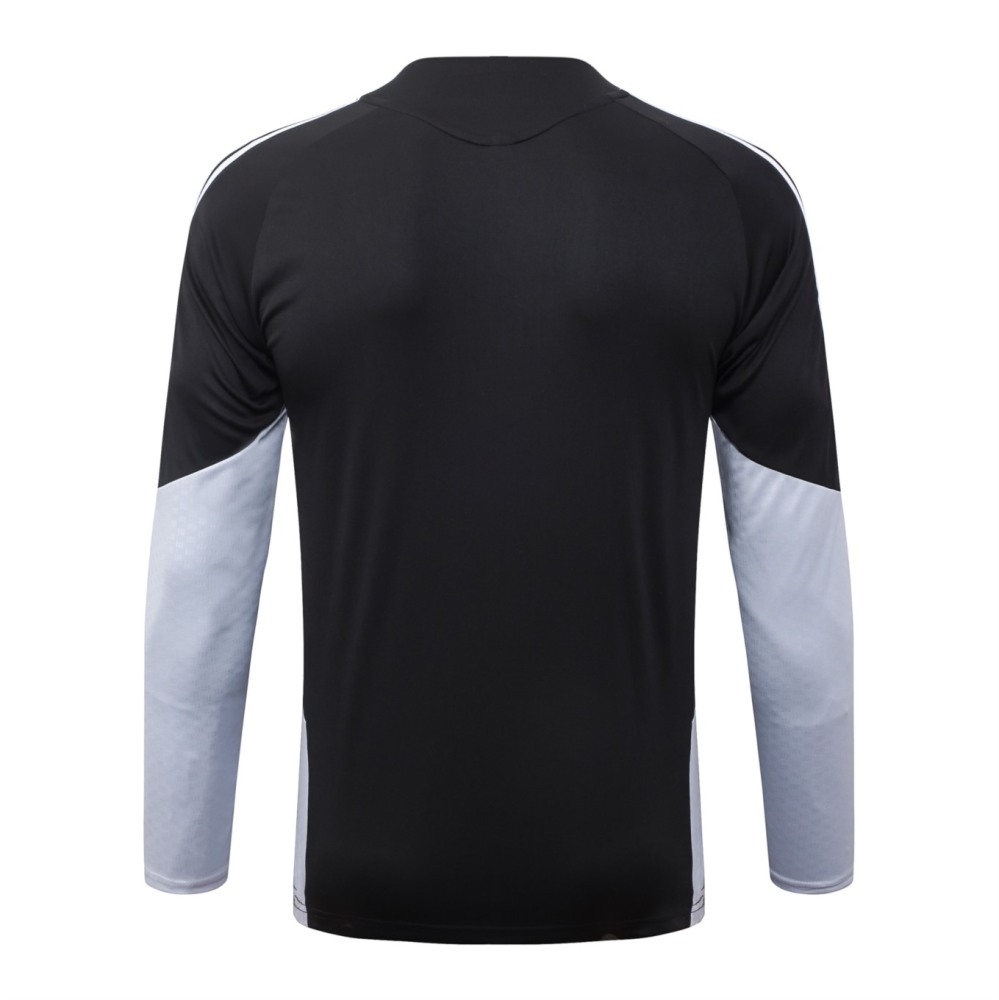 2026/27 Spain Black Long-sleeved half-pull training kit