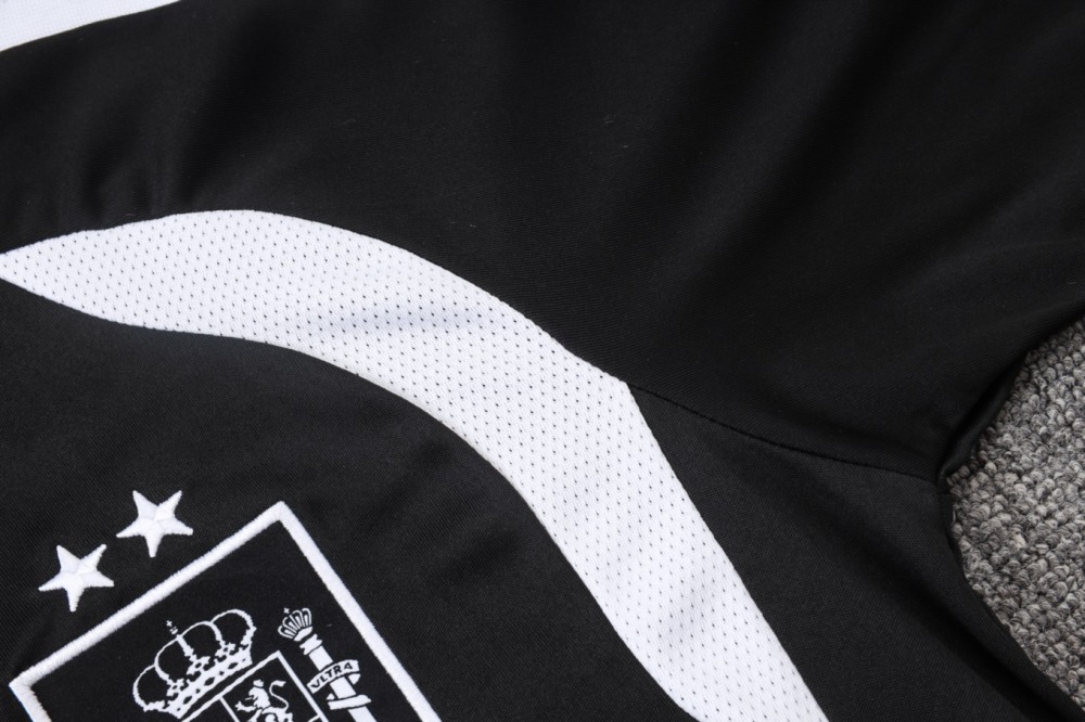 2026/27 Spain Black Long-sleeved half-pull training kit
