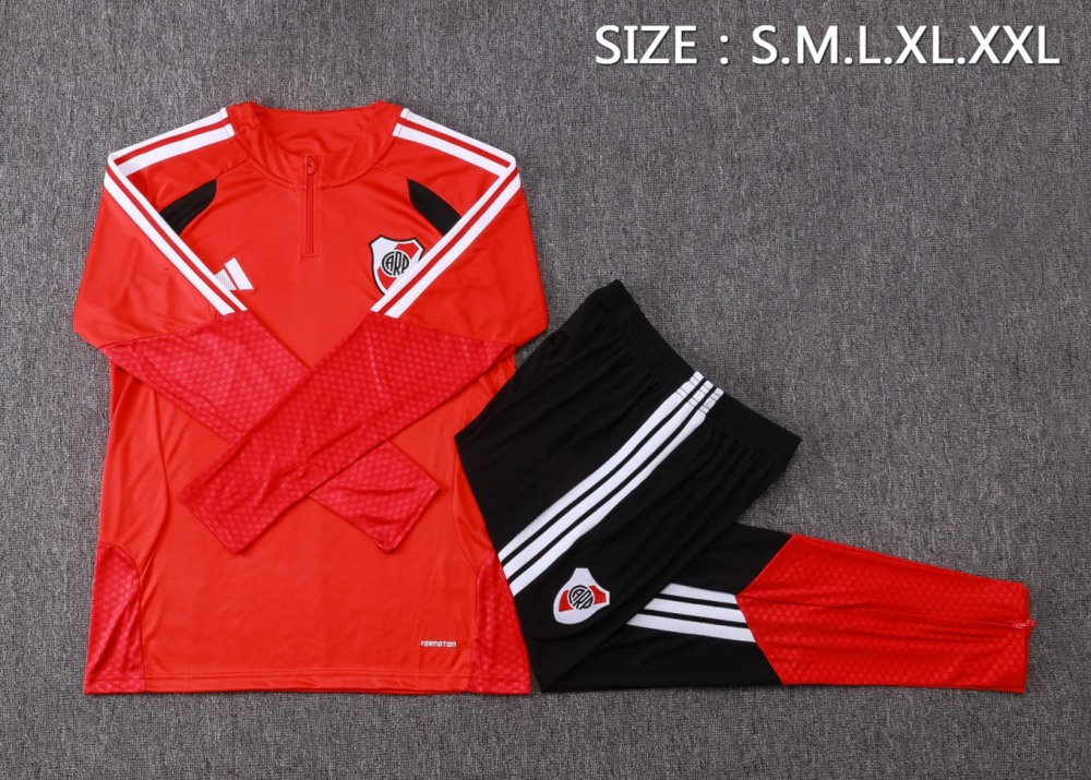 2026/27 Riverbed Red Long-sleeved half-pull training kit