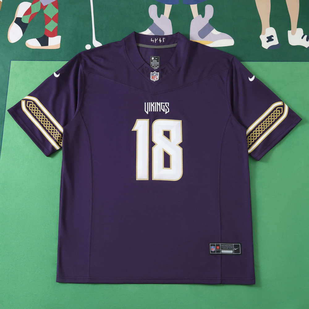 NFL 2026 Minnesota Vikings Purple Jeysey JEFFERSON#18