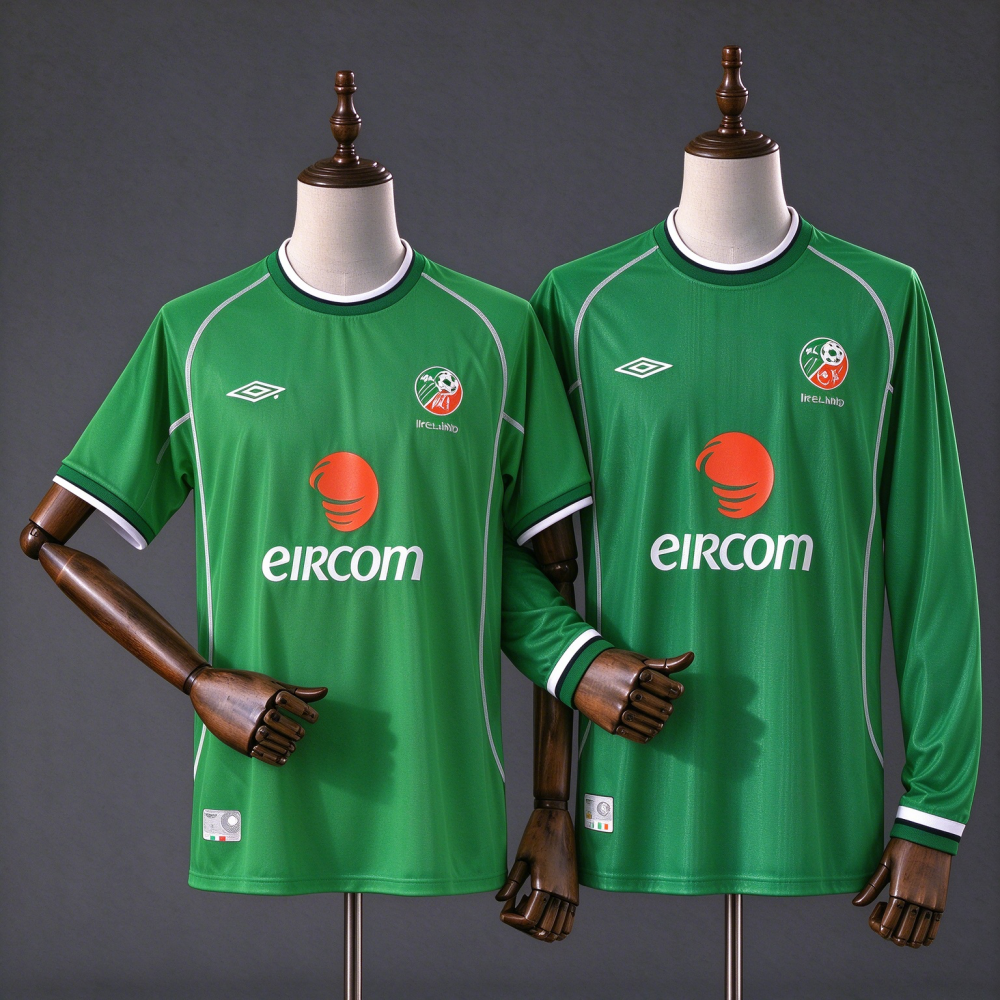 Retro Ireland 2002 Home Jersey Fan Version