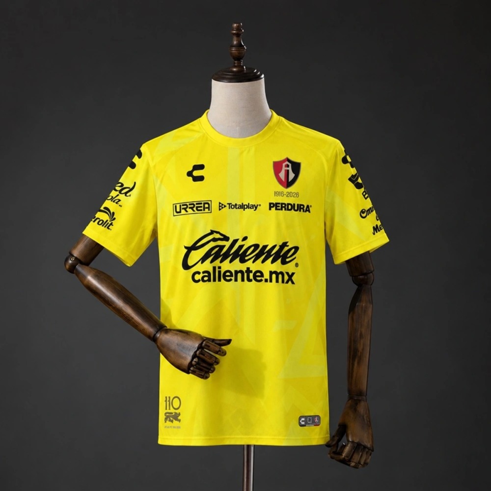 2026/27 Atlas F.C. Goalkeeper Yellow Jersey Fan Version