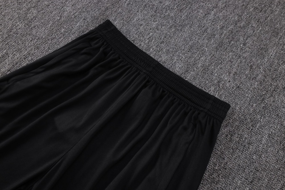 2026/27 Naples Black Long-sleeved half-pull training kit
