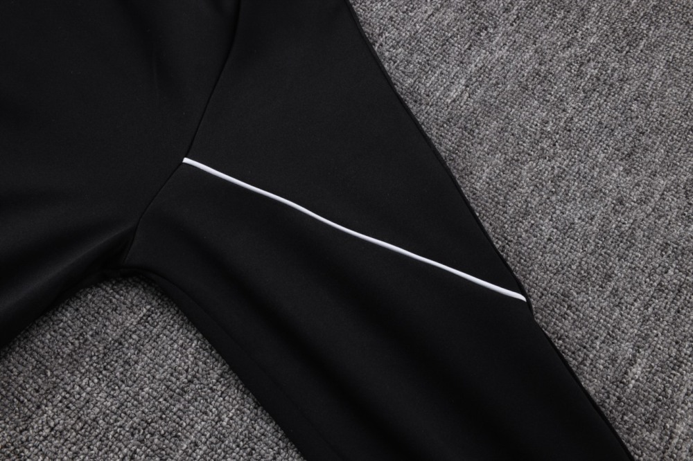 2026/27 Marseilles Black Jacket Training Suit Set