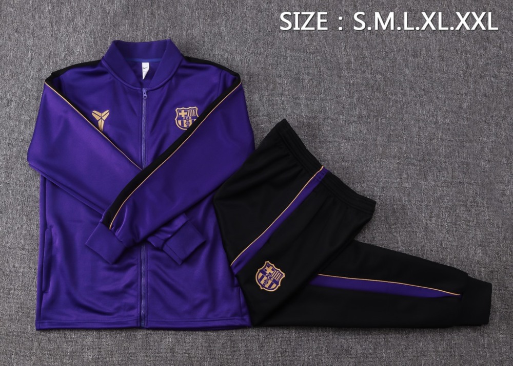 2026/27 Barcelona Purple Jacket Training Suit Set