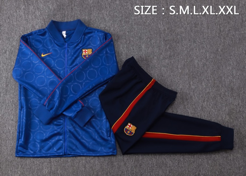 2026/27 Barcelona Blue Jacket Training Suit Set