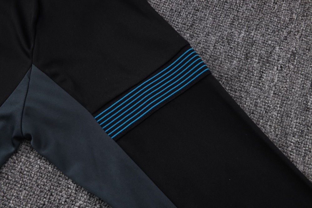 2026/27 Naples Black Long-sleeved half-pull training kit