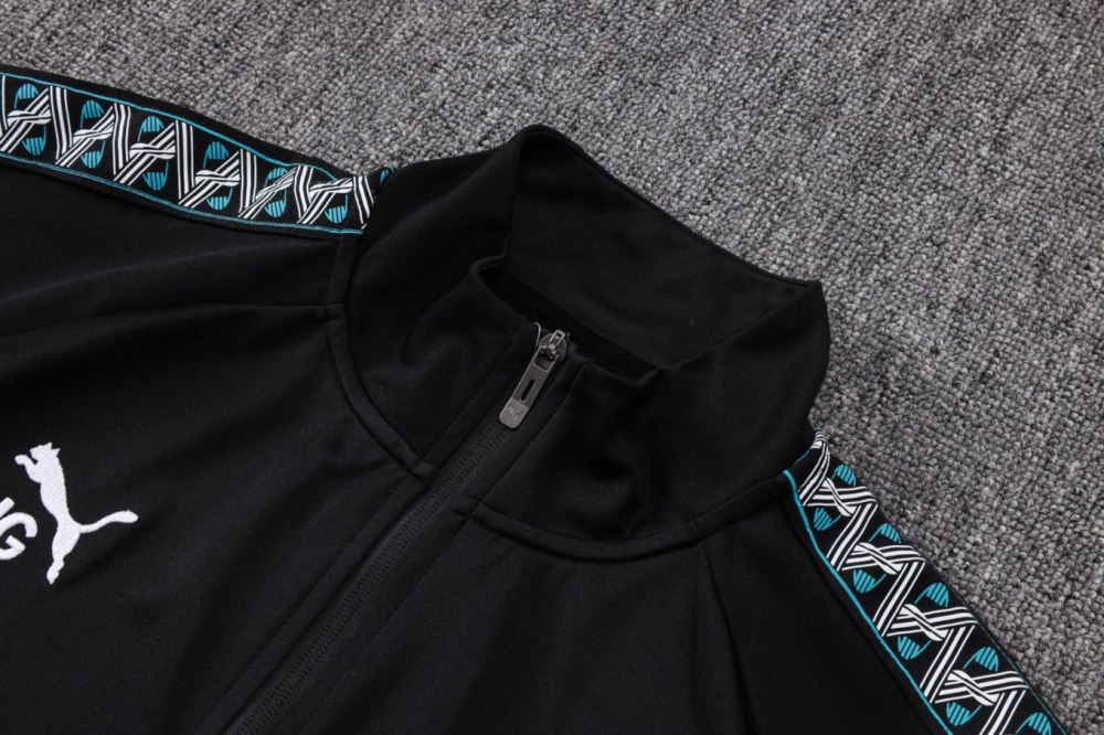 2026/27 Marseilles Black Jacket Training Suit Set